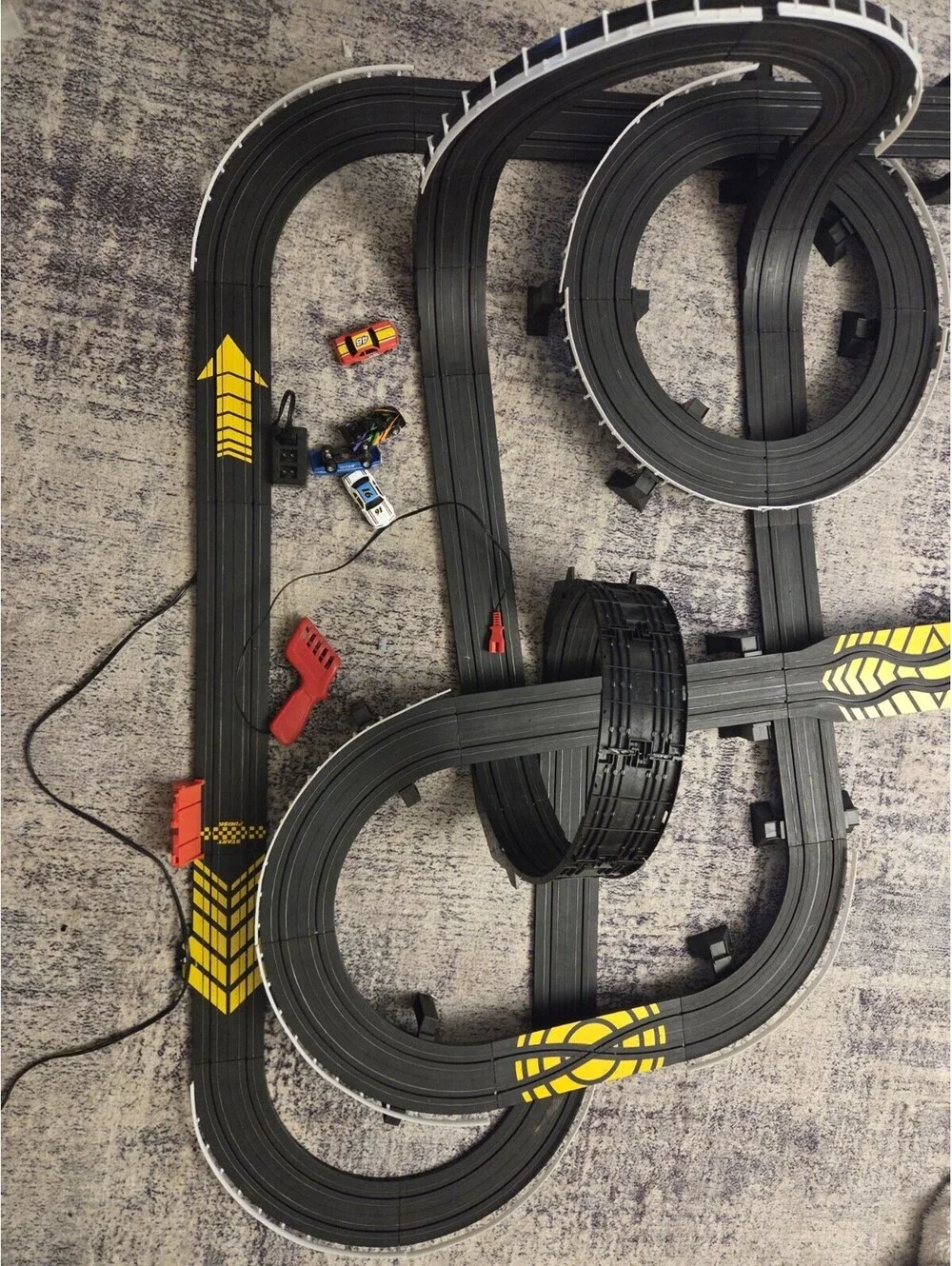 LiTURBO BLASTER  Raceway 32ft OF TRACK- Vintage- Ho Scale Read Description Works